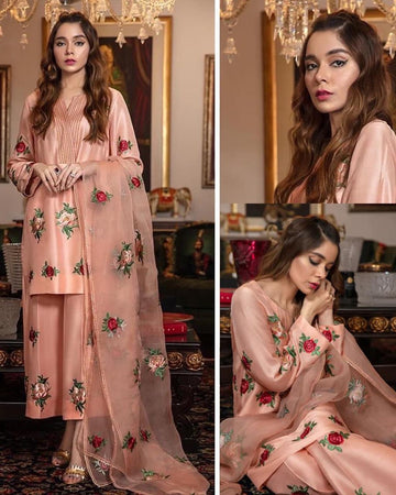 Summer Embroidred 3-piece  light pink