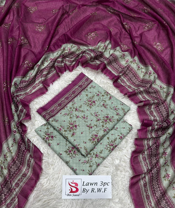 Green and Purple Lawn 3 Piece