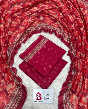 Red and Orange Lawn 3 Piece
