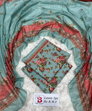 Sky Blue Lawn 3 Piece