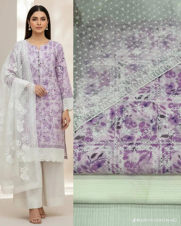 Lawn 3Piece Suit